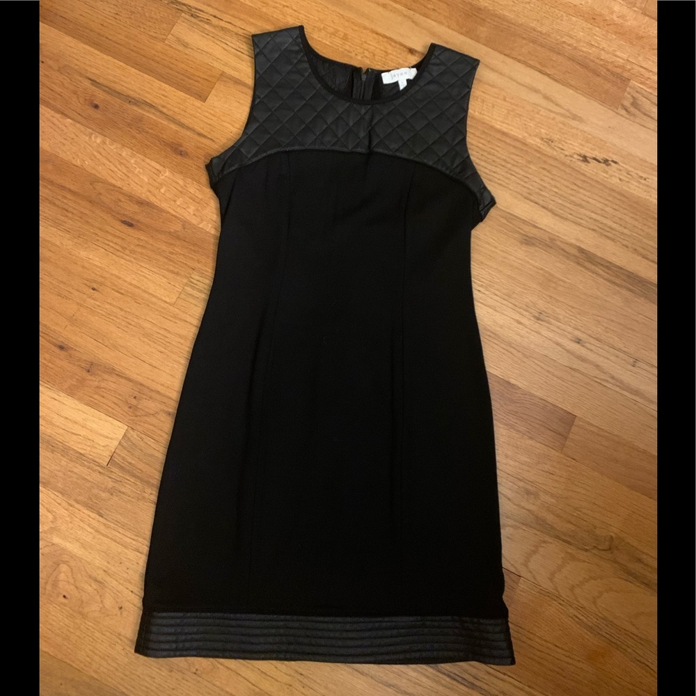 Mixed Media Sheath Dress
